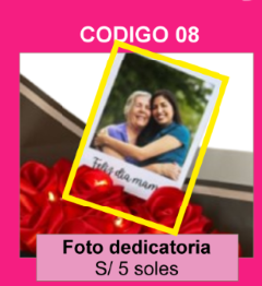 Foto dedicatoria - para tu ramo